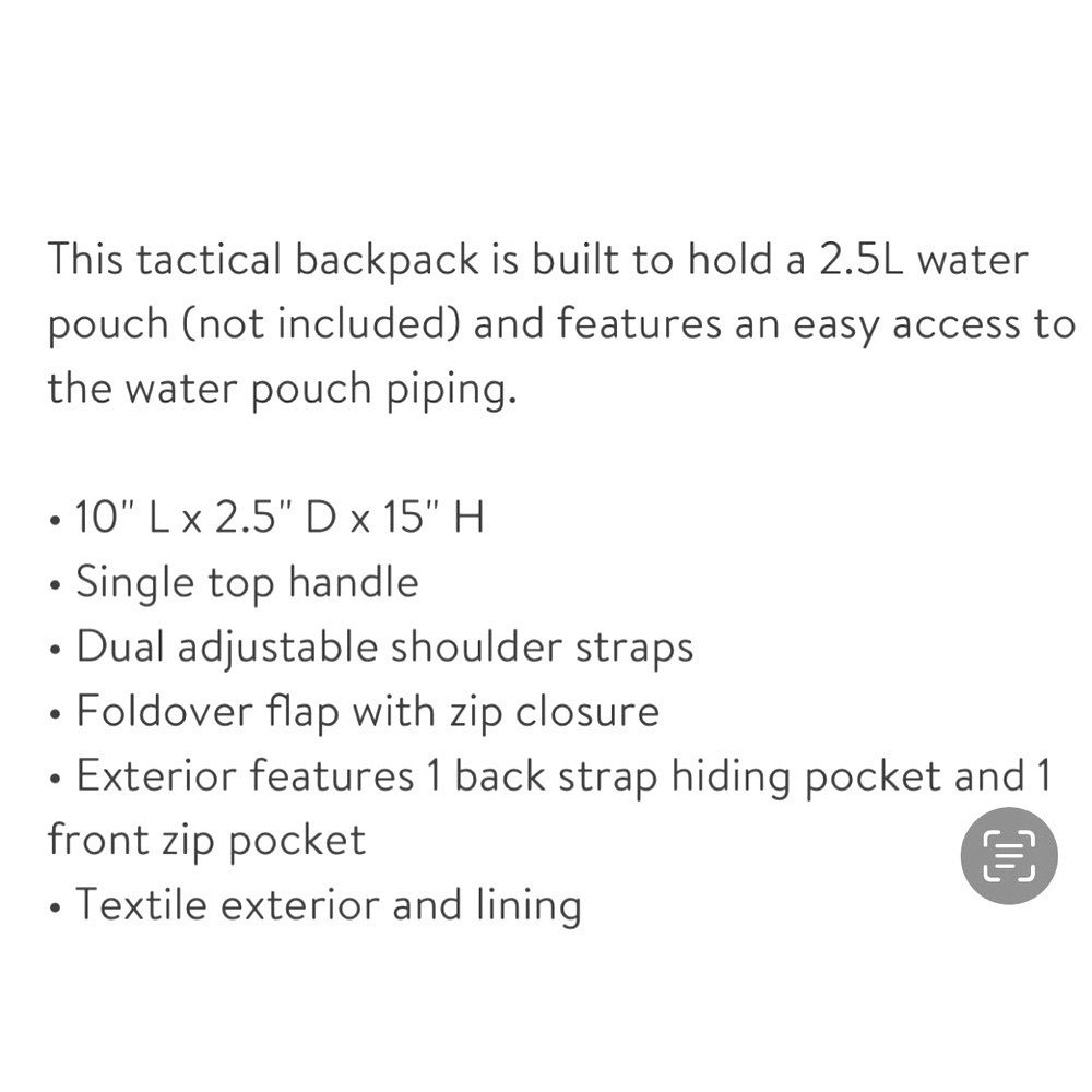 Duchamp Tactical Water Pouch Backpack - Picture 5 of 6